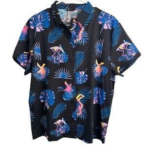 Dutch Bros Hawaiian Button Down Shirt Small Medium Large Rare Windmill UNISEX